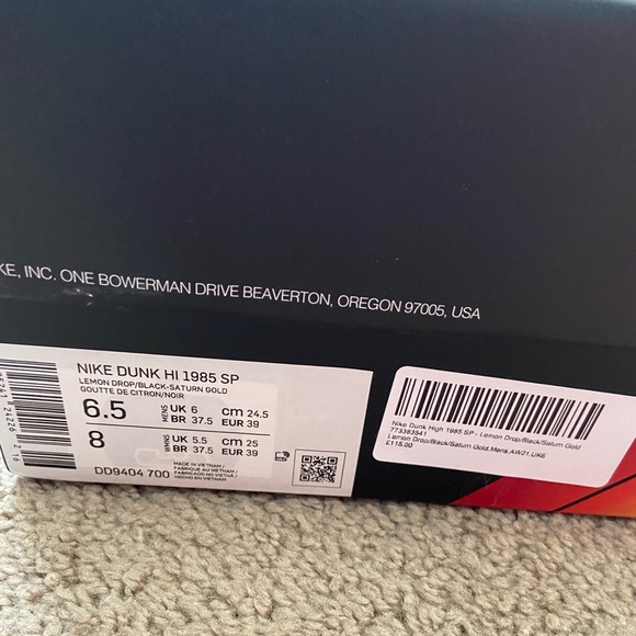 Nike Dunk High 1985 “Black Acid Wash” - Picture 4 of 4